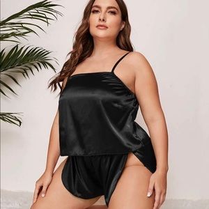 Satin two piece pajama set